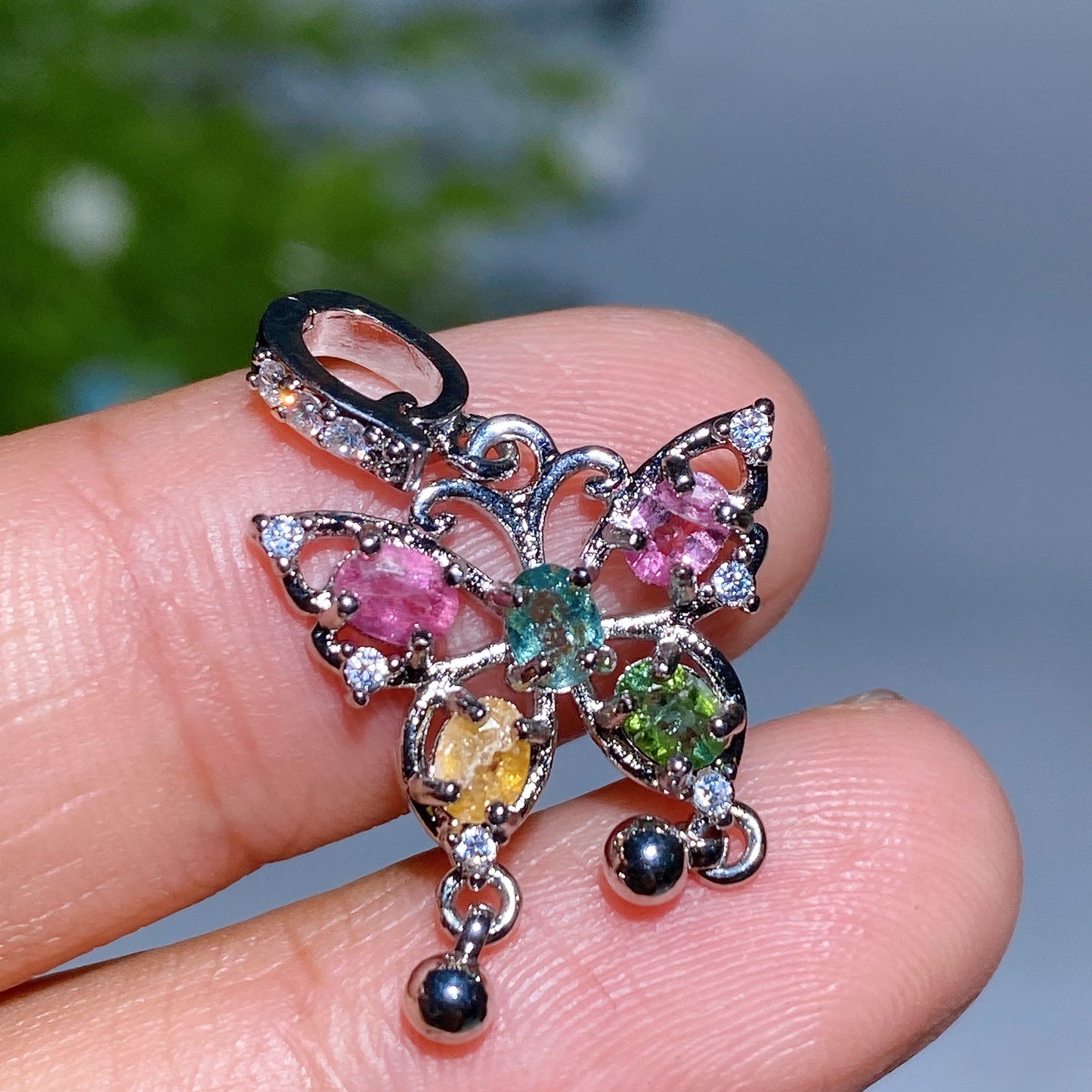 Cooper Silver Plated Crystal Pendant Crystal Healing Bulk Wholesale