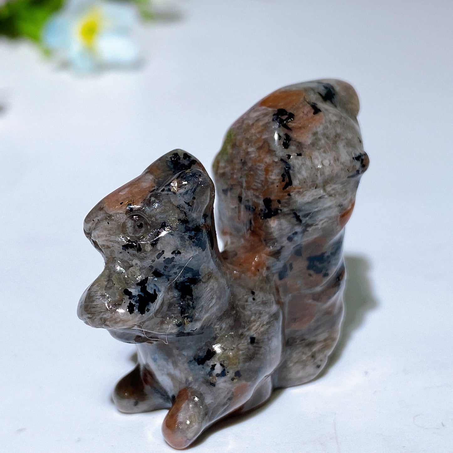 1.6" Crystal Squirrel Carving Crystal Healing Bulk Wholesale