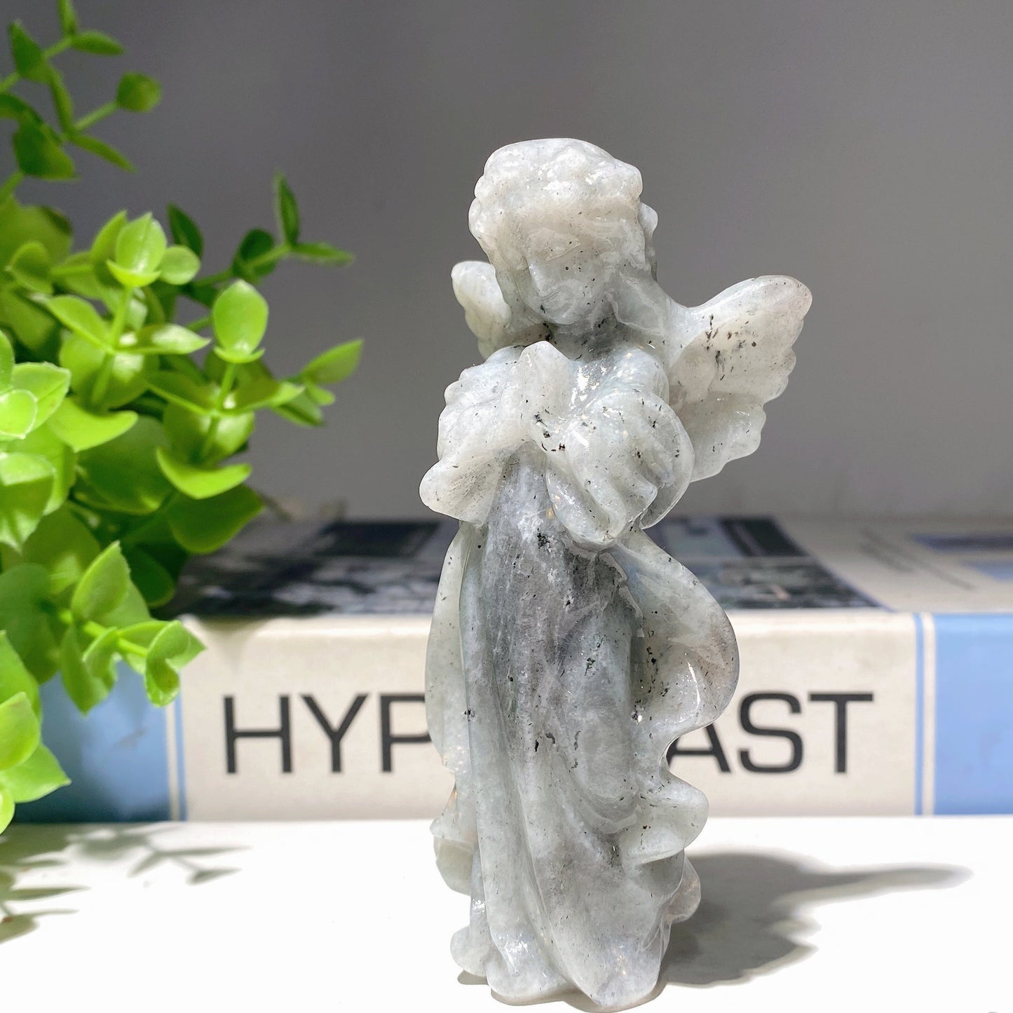 3.9" Mixed Crystal Angel Fairy Carvings Bulk Wholesale