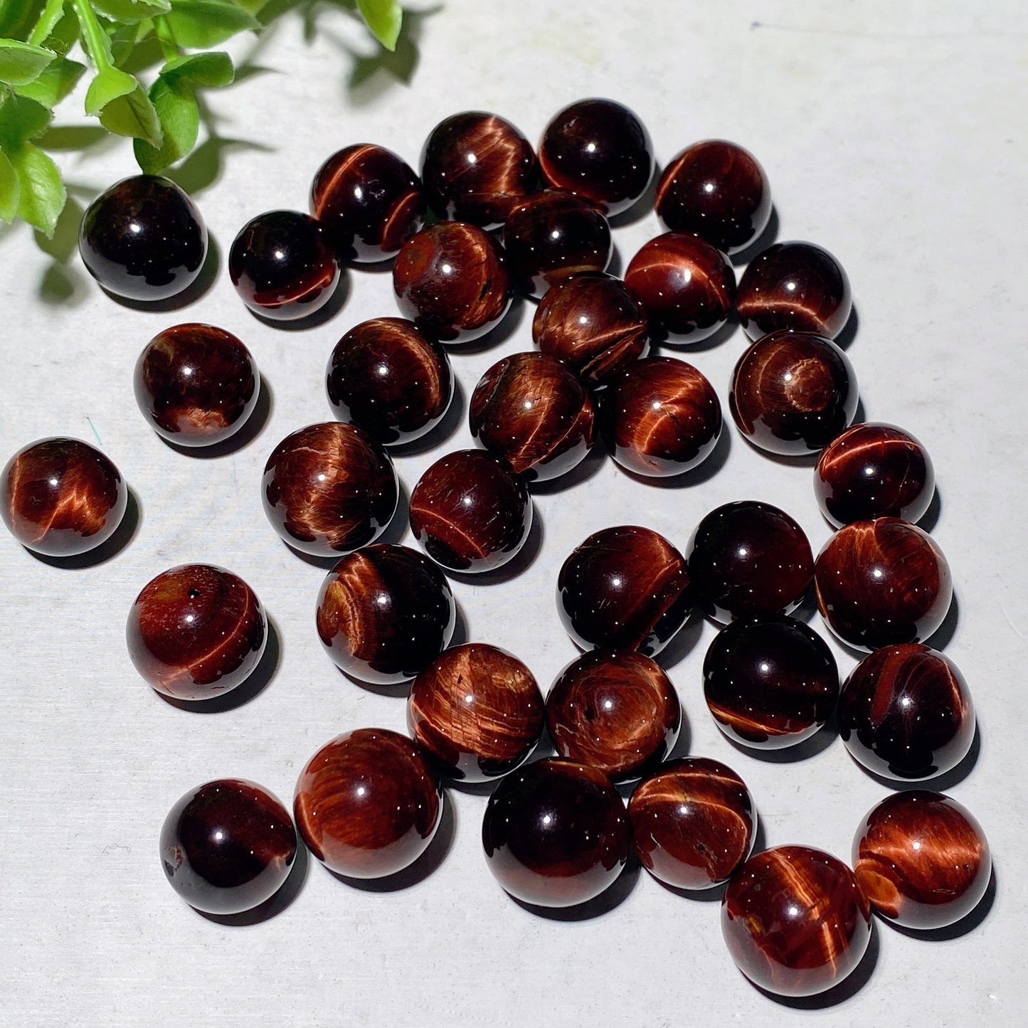 15-25mm Red Tiger Eye Sphere Bag Bulk Wholesale