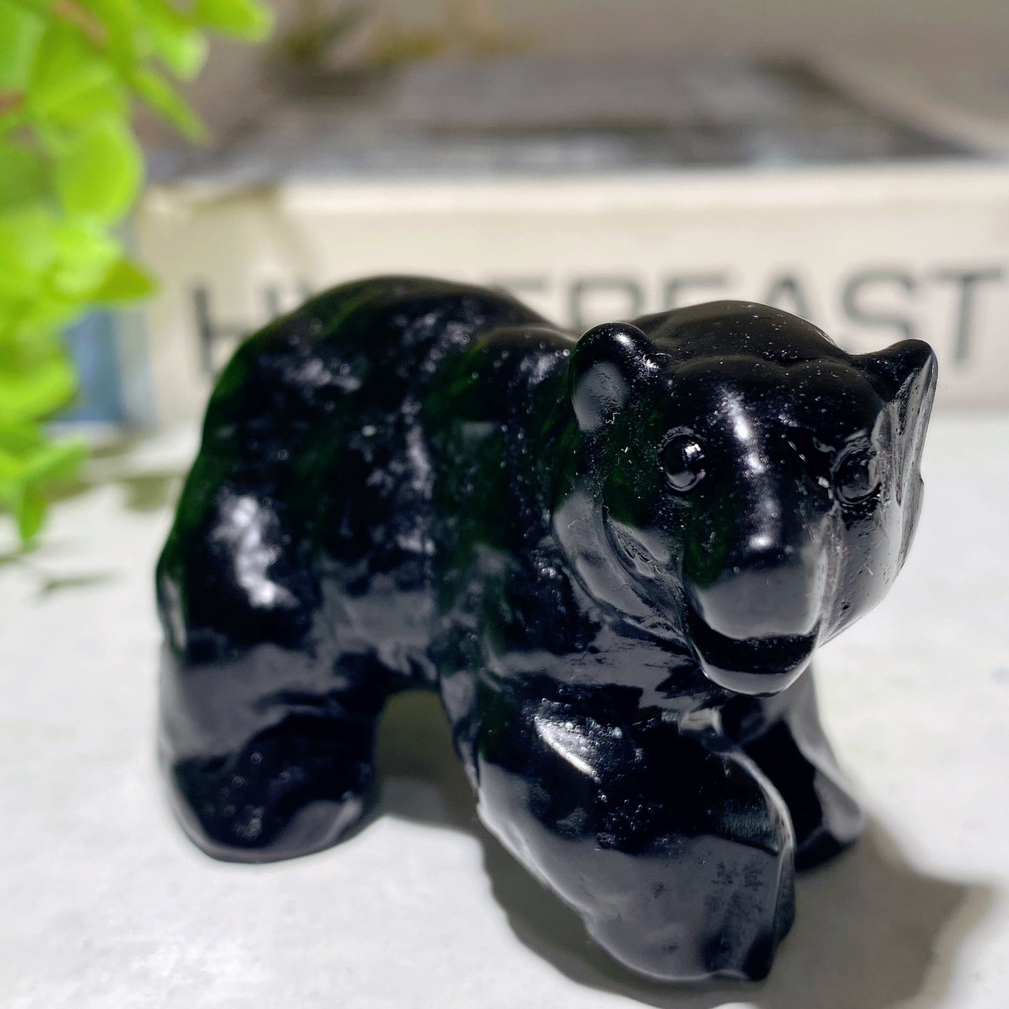 3.1" Mixed Crystal Polar Bear Carvings Bulk Wholesale