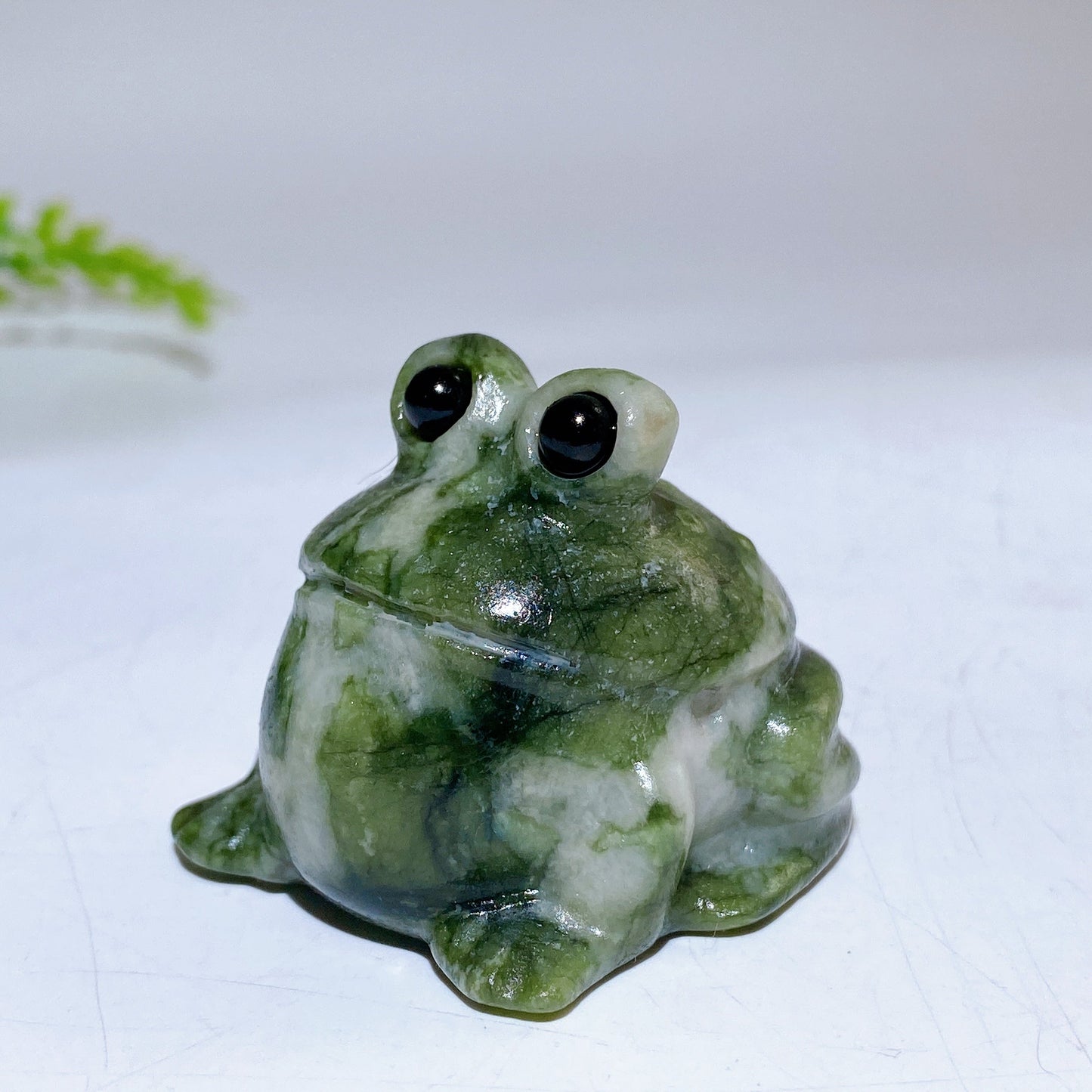 1.6" Serpentine Frog Carving Crystal Healing Bulk Wholesale