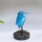Cat's Eye Hummingbird on Spring with UV Reactive Yooperlite Base Free Form Crystal Healing Bulk Wholesale