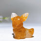 1.1" Golden Healer Eevee Pokemon Carving Crystal Healing Bulk Wholesale