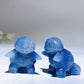1.4" Blue Aventurine Squirtle Pokemon Carving Crystal Healing Bulk Wholesale