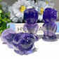 3.0"-3.2" Fluorite Rose Flower Carvings Bulk Wholesale