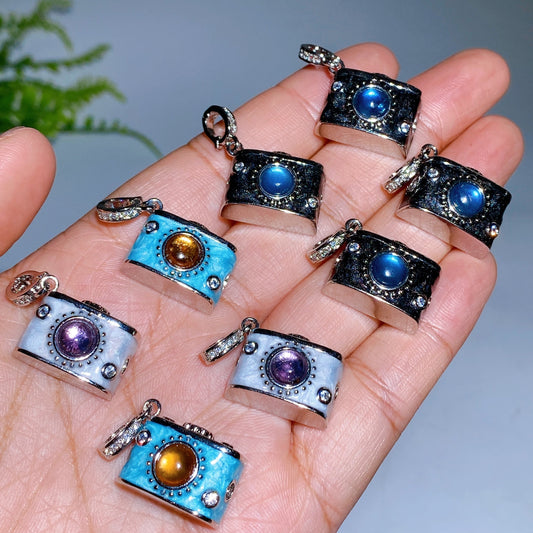 Crystal Camera Design Pendant Crystal Healing Bulk Wholesale