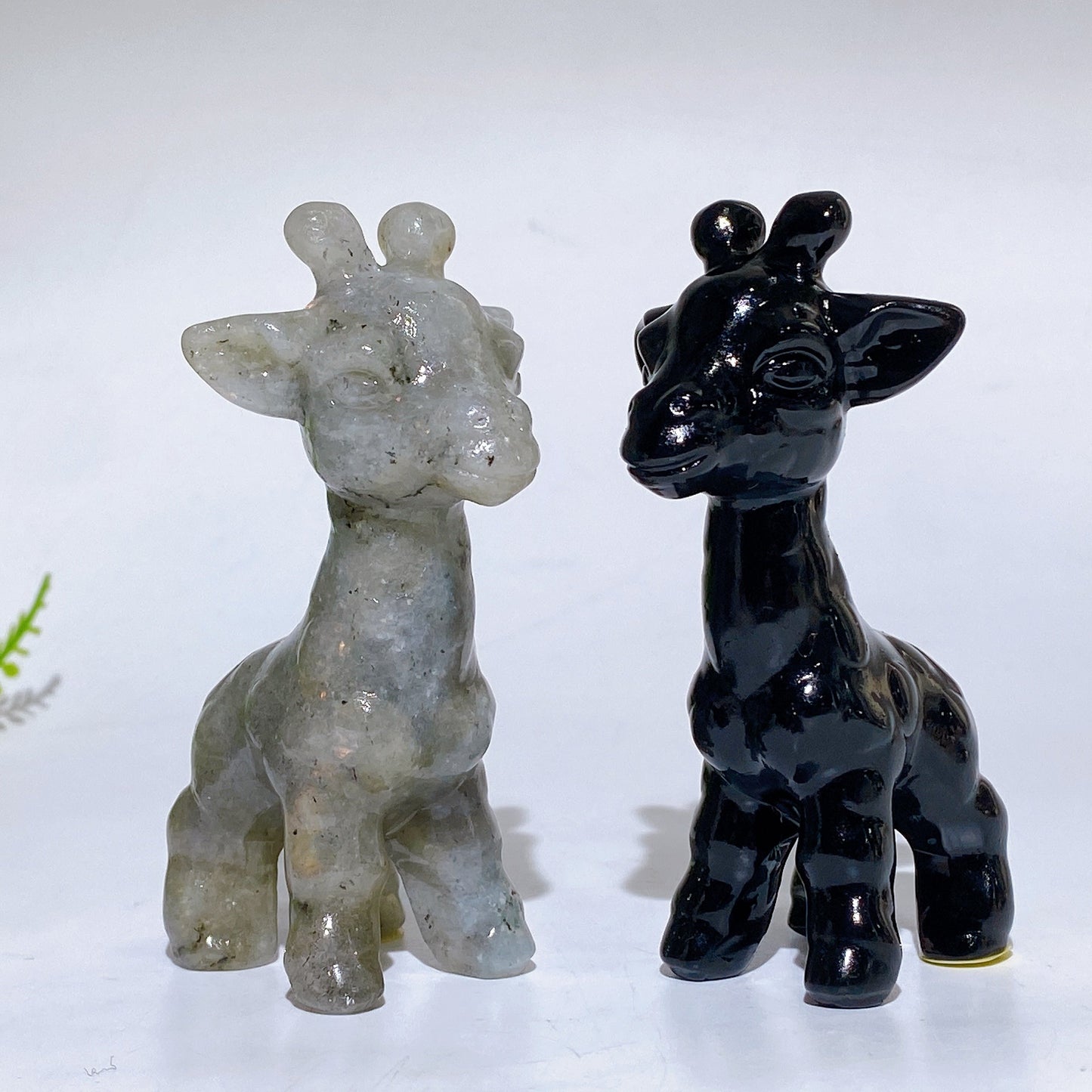 3.1" Natural Crystal Giraffe Carving Crystal Healing Bulk Wholesale
