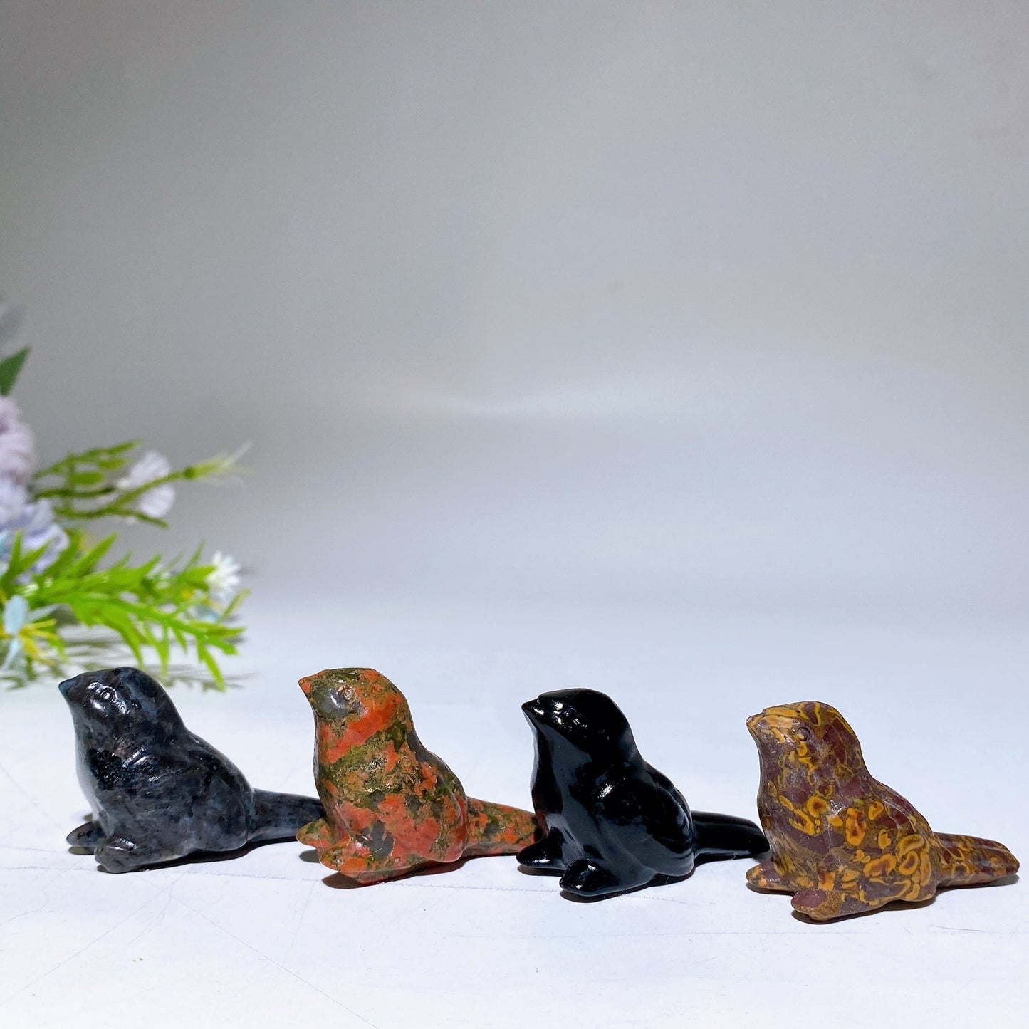 1.7" Crystal Bird Carving Crystal Healing Bulk Wholesale