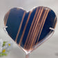 2.8"-3.1" Midnight Lace Obsidian Heart Carving with Stand Crystal Healing Bulk Wholesale