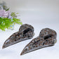 5.8" UV Reactive Yooperlite Raven Skull Carving Crystal Healing Bulk Wholesale
