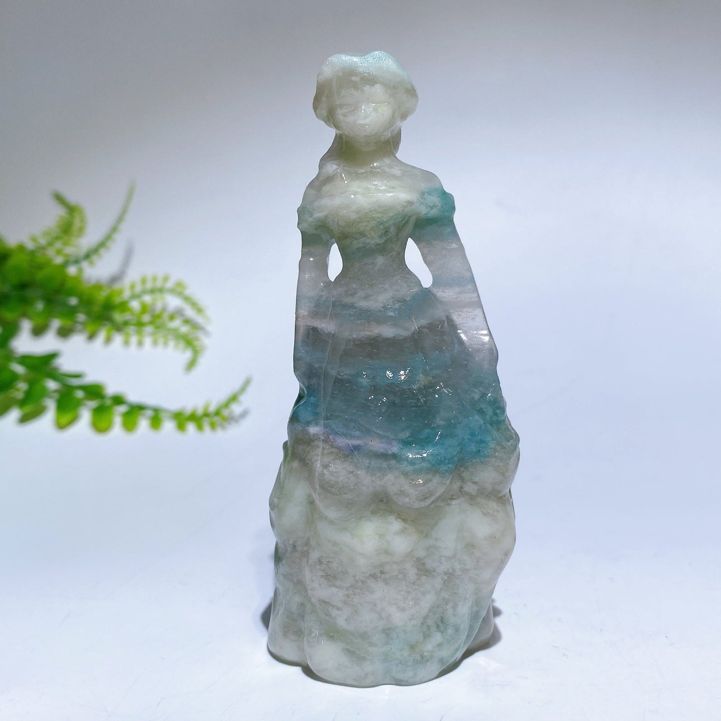 3.9" Natural Crystal Princess Carving Crystal Healing Bulk Wholesale