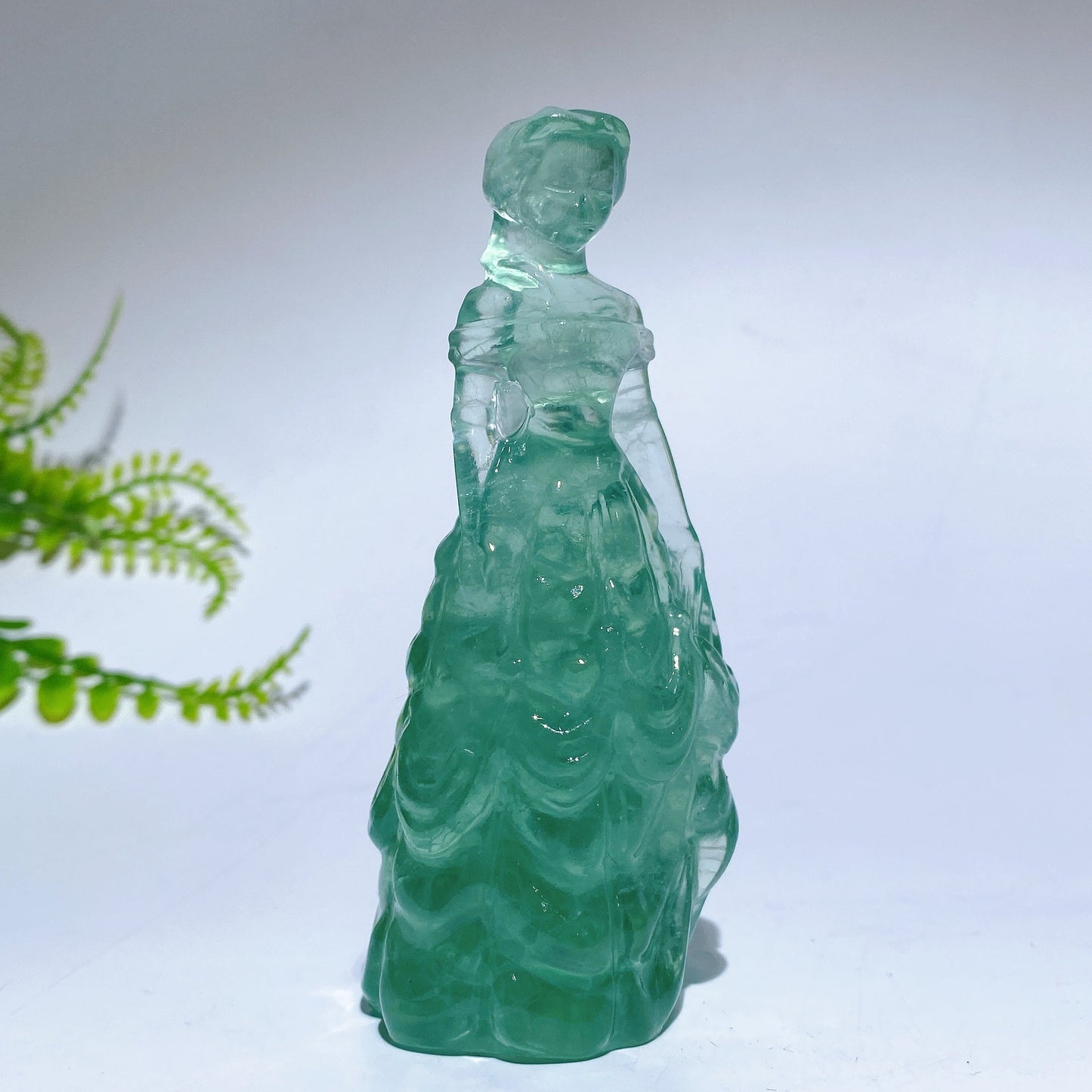3.9" Natural Crystal Princess Carving Crystal Healing Bulk Wholesale