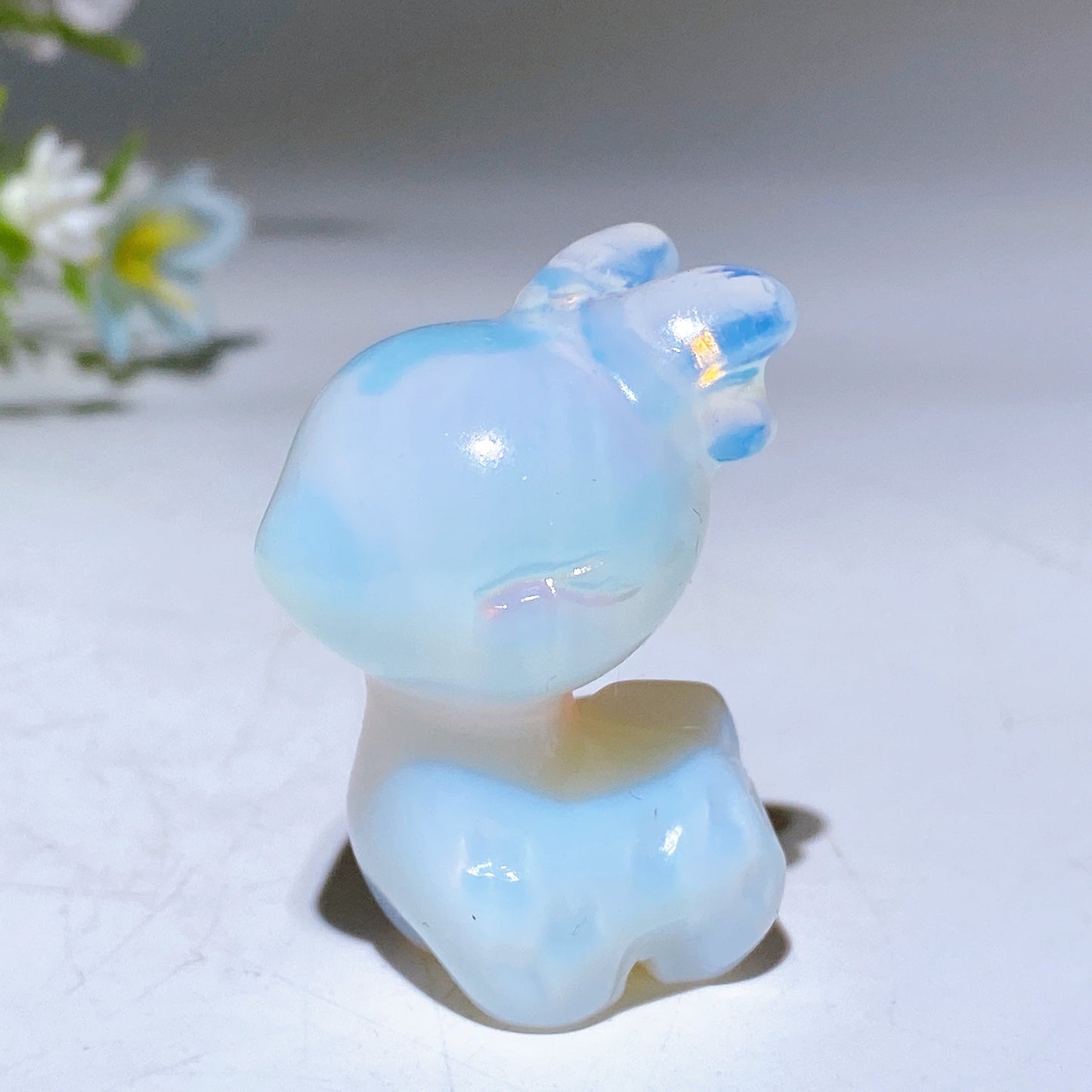 1.5" Crystal Deer Carving Crystal Healing Bulk Wholesale