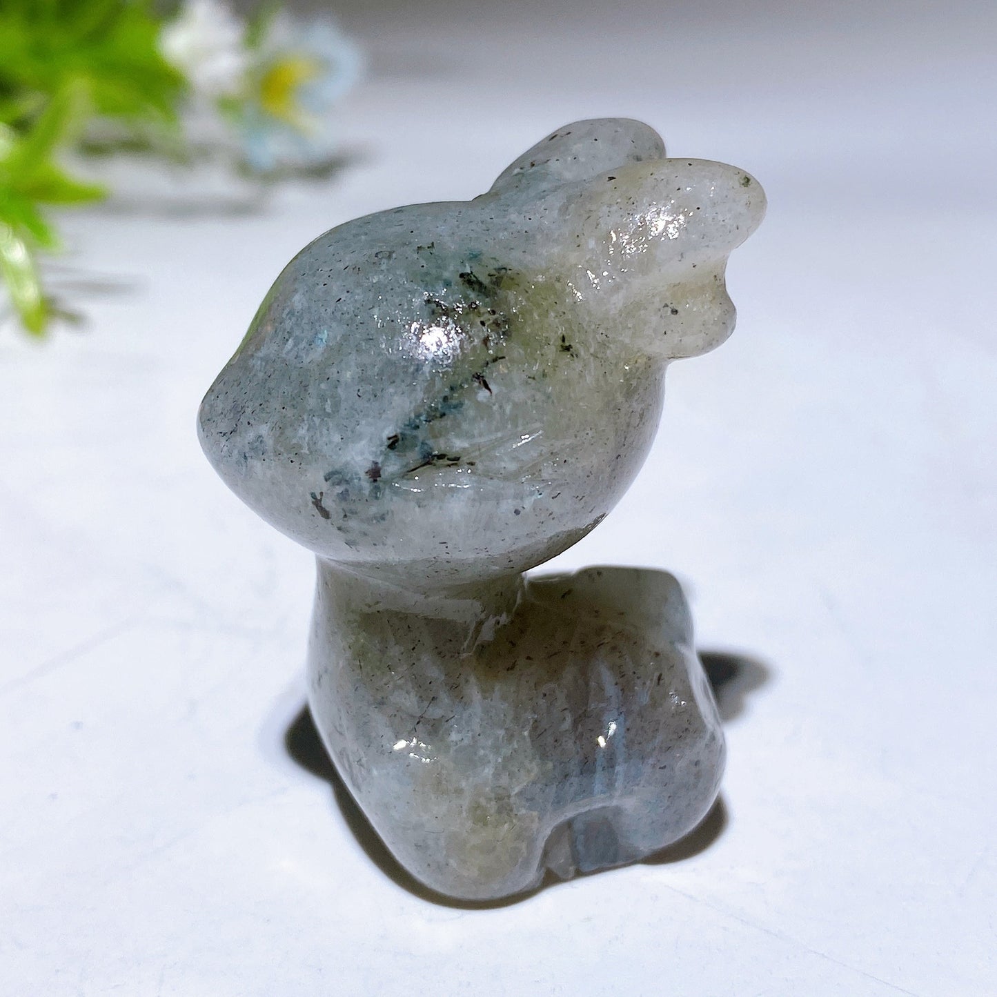 1.5" Crystal Deer Carving Crystal Healing Bulk Wholesale