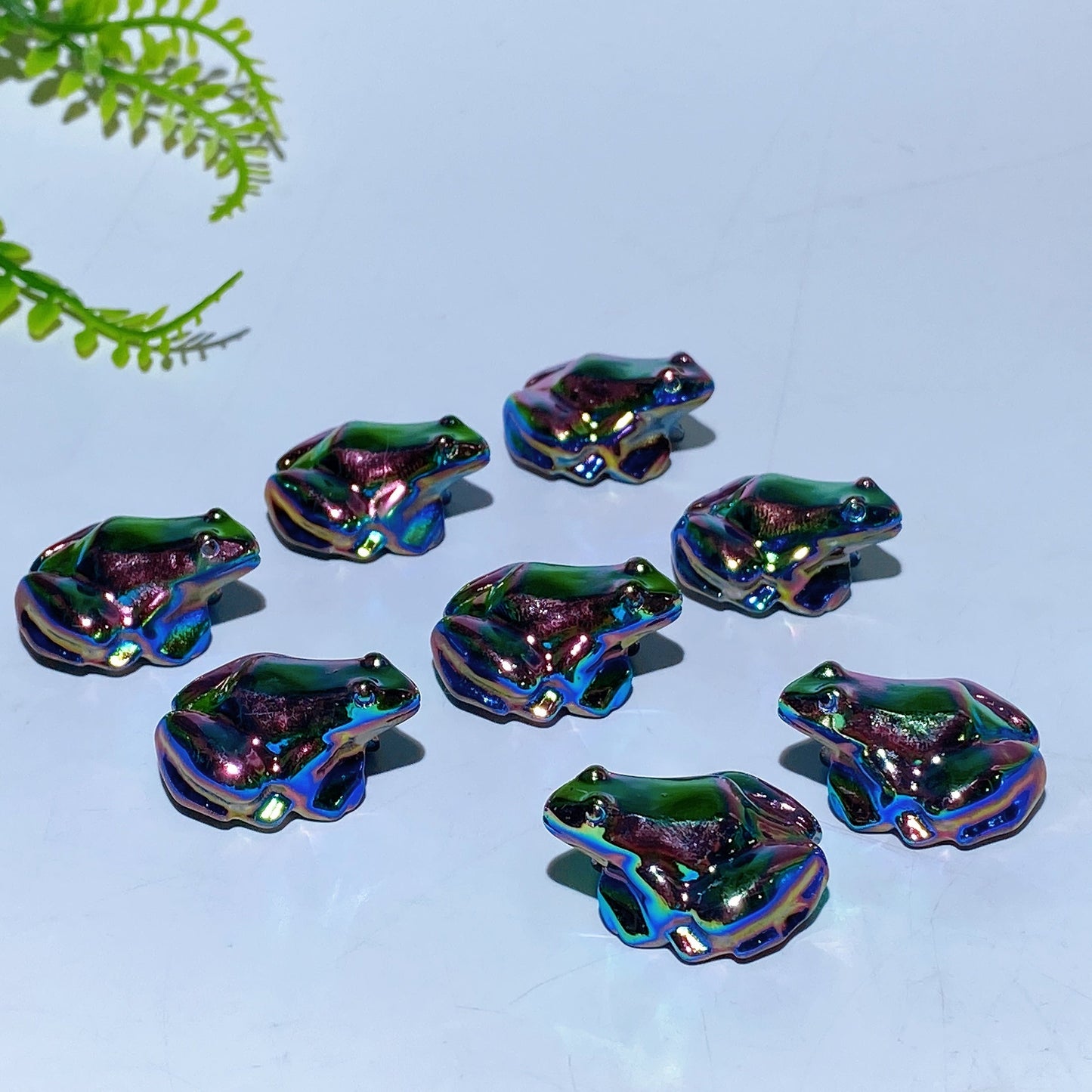 1.1" Aura Crystal Frog Carving Crystal Healing Bulk Wholesale
