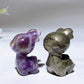 1.5" Crystal Deer Carving Crystal Healing Bulk Wholesale