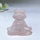 1.5" Crystal Yoga Frog Carving Crystal Healing Bulk Wholesale