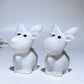 2.4" White Jade Deer Carving Crystal Healing Bulk Wholesale