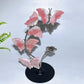21cm Natrual Butterfly Sphere Holder Crystal Healing Bulk Wholesale