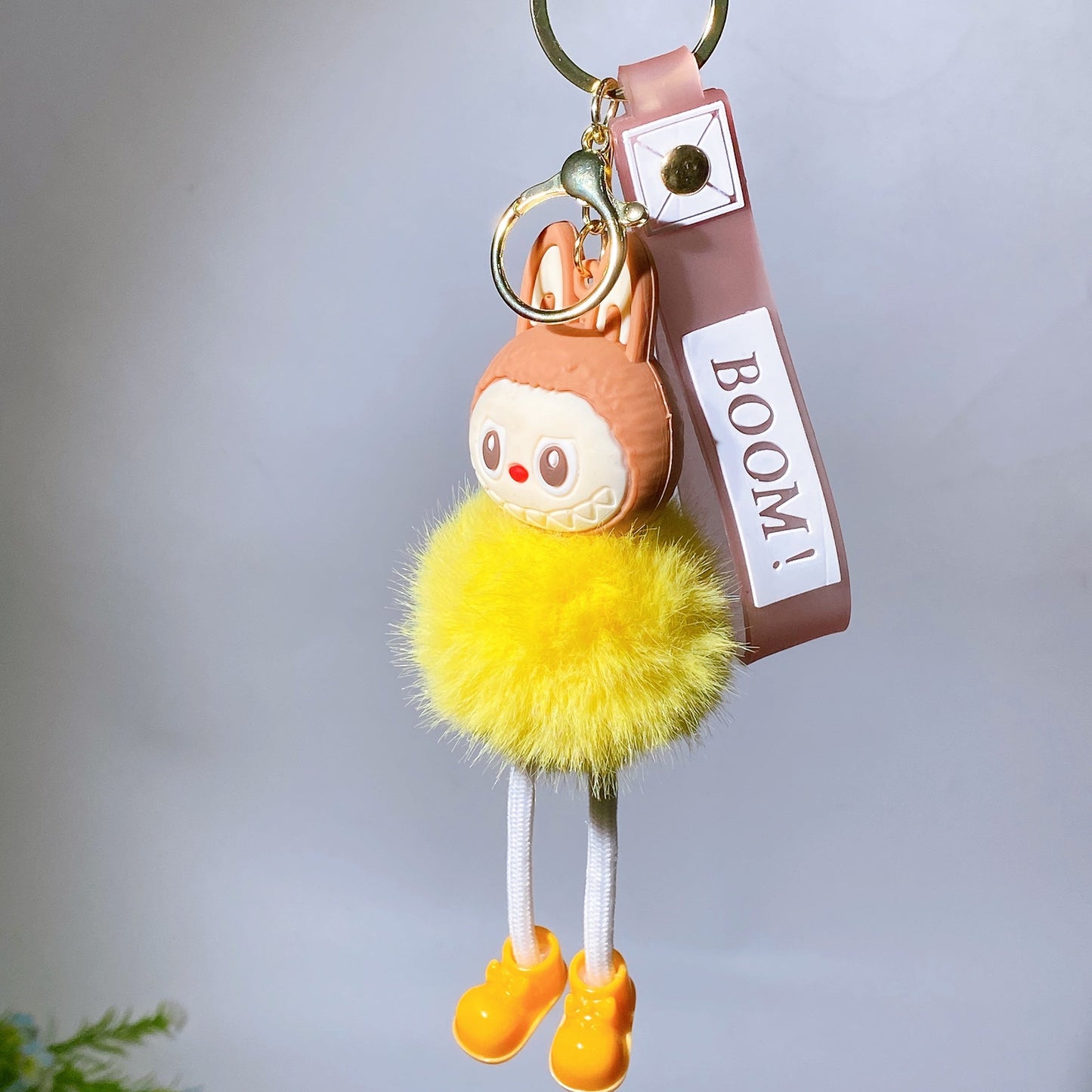Resin Plush Labubu Key Chain Crystal Healing Bulk Wholesale