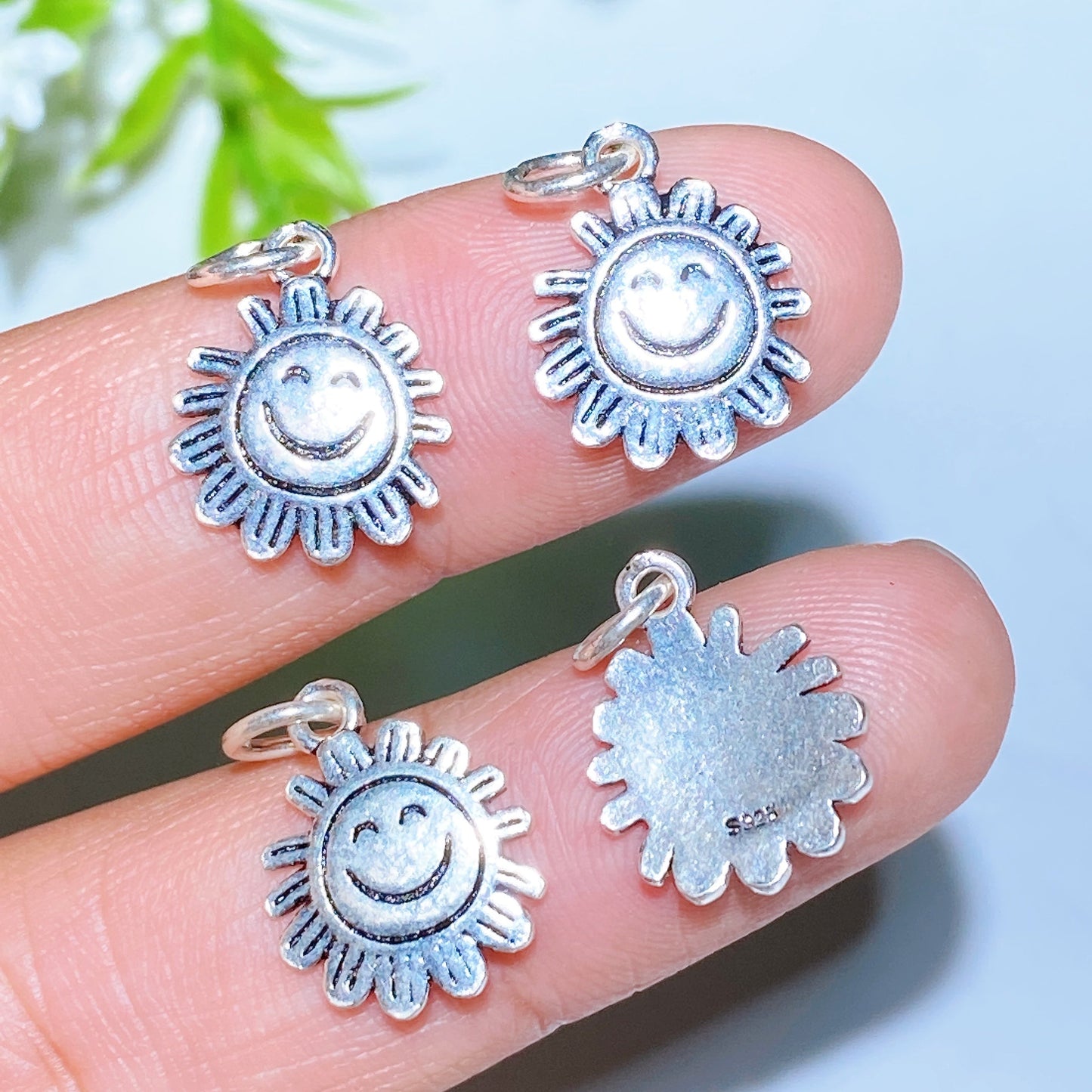 S925 Silver Carving for Jewelry DIY  Crystal Healing Bulk Wholesale