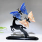 Natural Crystal Butterfly with Metal Deer Free Form Crystal Healing Bulk Wholesale