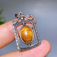 Yellow Tiger's Eye Spinning Pendant Crystal Healing Bulk Wholesale