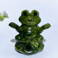 2.4" Serpentine Frog Carving Crystal Healing Bulk Wholesale