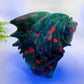 Unique Hand Carved Natural UV Reactive Ruby In Fuschite Dragon Carving Crystal Healing Bulk Wholesale