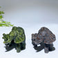 3.4" Hand Carved Natural Serpentine Yooperlite Elephant Crystal Healing Bulk Wholesale