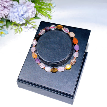 Mixed Crystal Faceted Bracelet Crystal Healing Bulk Wholesale