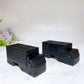 3.9" Black Obsidian Truck Carving Crystal Healing Bulk Wholesale