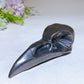 3.8" Schungite Raven Skull Carving Crystal Healing Bulk Wholesale