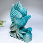 18cm Hand Carved Natural Amazonite Eagle Crystal Healing Bulk Wholesale