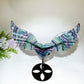 Crystal Heart Wings Carving with Stand Crystal Healing Bulk Wholesale