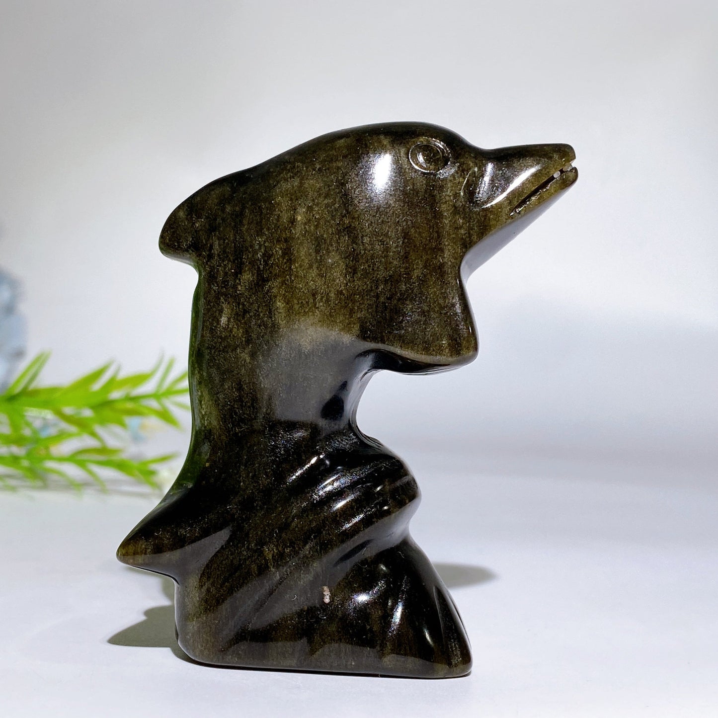 3.0" Crystal Dolphin Carving Crystal Healing Bulk Wholesale