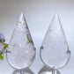 Rose Quartz Clear Quartz Drop Carving with Stand Crystal Healing Bulk Wholesale