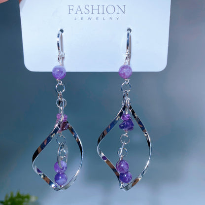 Natural Crystal Earrings Crystal Healing Bulk Wholesale