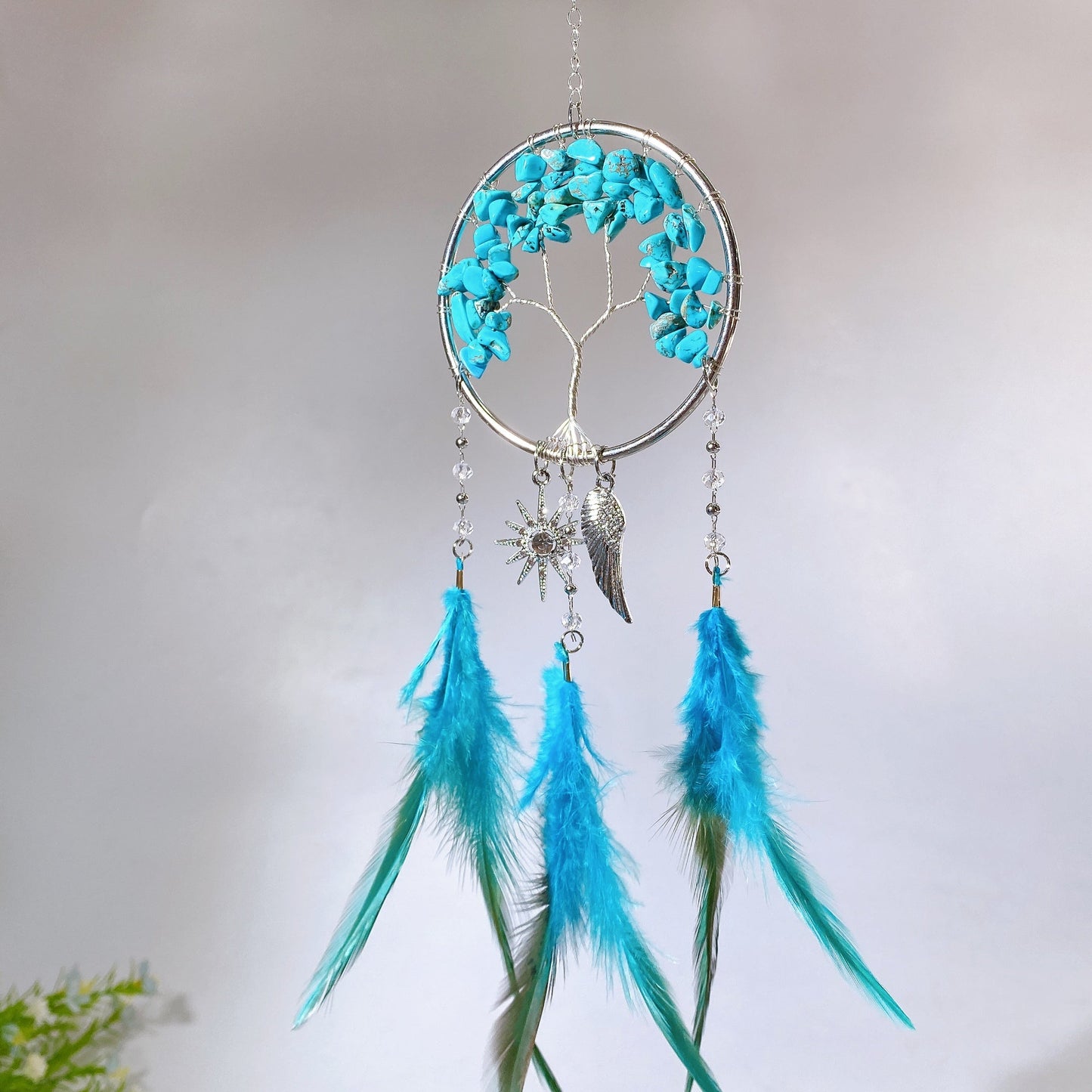 28cm Natural Crystal Dreamcatcher Crystal Healing Bulk Wholesale