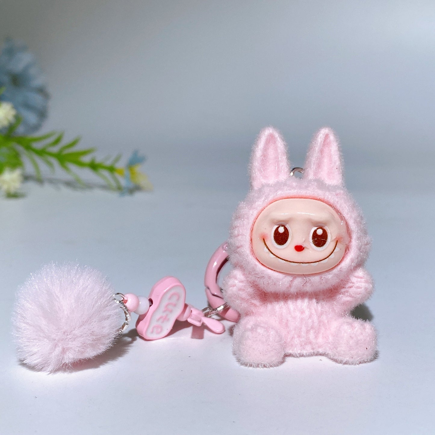 Labubu Key Chain Bag Hanging Ornament Crystal Healing Bulk Wholesale