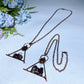 Amethyst Clear Quartz with Metal Sun Face Necklace Crystal Healing Bulk Wholesale