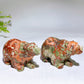 3.1" Natural Money Agate Polar Bear Carving Crystal Healing Bulk Wholesale