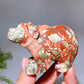 3.1" Natural Money Agate Polar Bear Carving Crystal Healing Bulk Wholesale