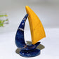 3.0" Crystal Sailboat Carving Crystal Healing Bulk Wholesale