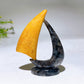 3.0" Crystal Sailboat Carving Crystal Healing Bulk Wholesale