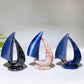 3.0" Crystal Sailboat Carving Crystal Healing Bulk Wholesale