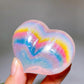 2.4" Aura Crystal Peach Heart Carving Crystal Healing Bulk Wholesale