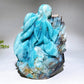 20cm Hand Carved Caribbean Calcite Ocean World Octopus Dolphin Turtle Free Form Crystal Healing Bulk Wholesale