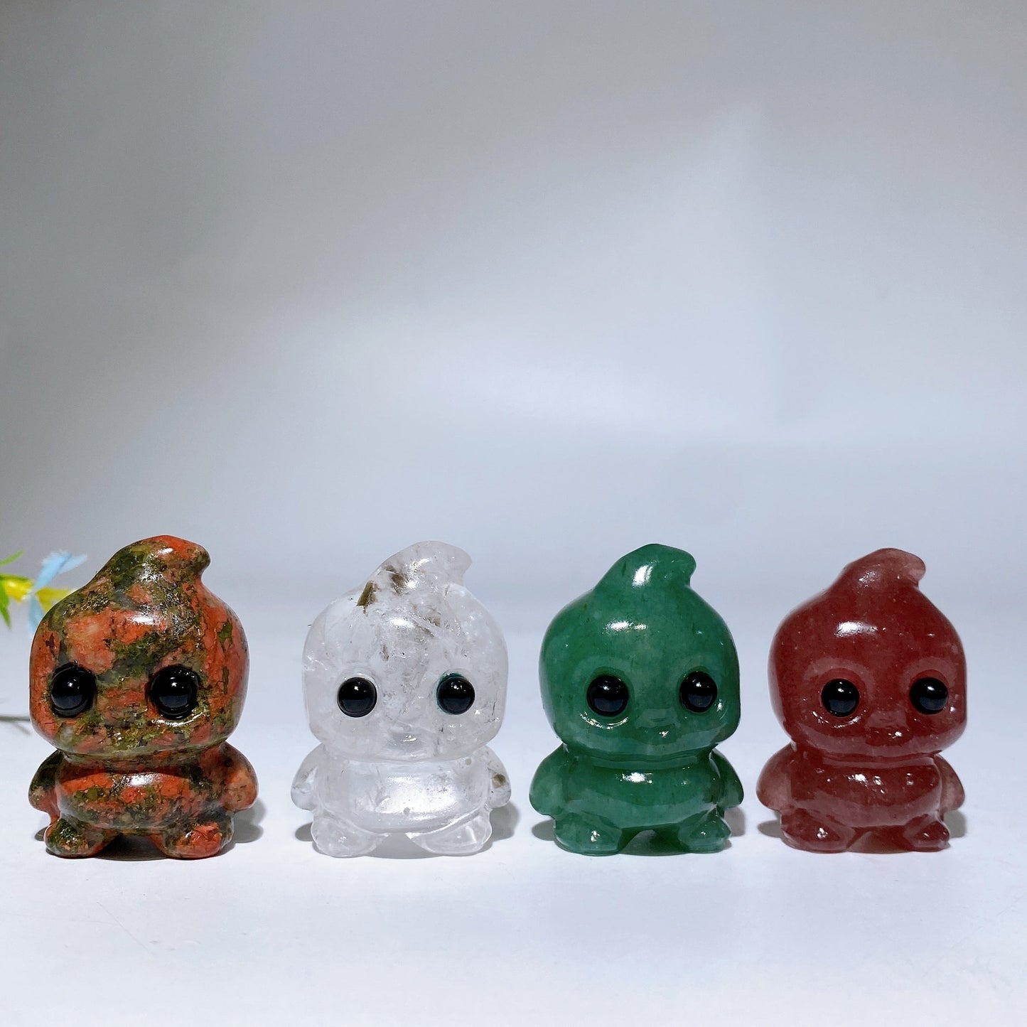 1.6" Crystal Baby Ghost Carving Crystal Healing Bulk Wholesale